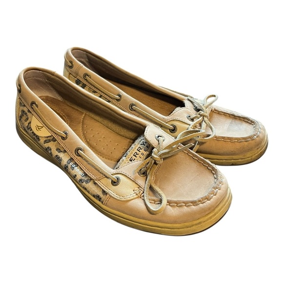 Sperry Top-Sider Leopard Print Boat Shoes – Size 10 - Picture 8 of 10